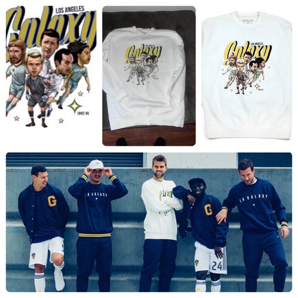 HTF Los Angeles LA Galaxy x Port LBC Collection Soccer Sweatshirt Medium